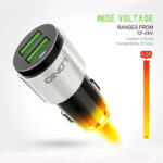 شارژر فندکی دو پورت با کابل برند الدینیو مدل C403 - Image 3