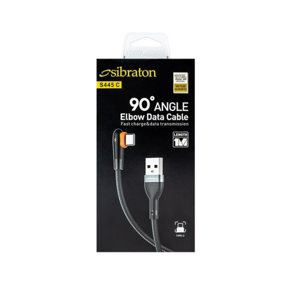 qo4kyewm کابل شارژ برند سیبراتون مدل S445C تایپ سی - Image 1