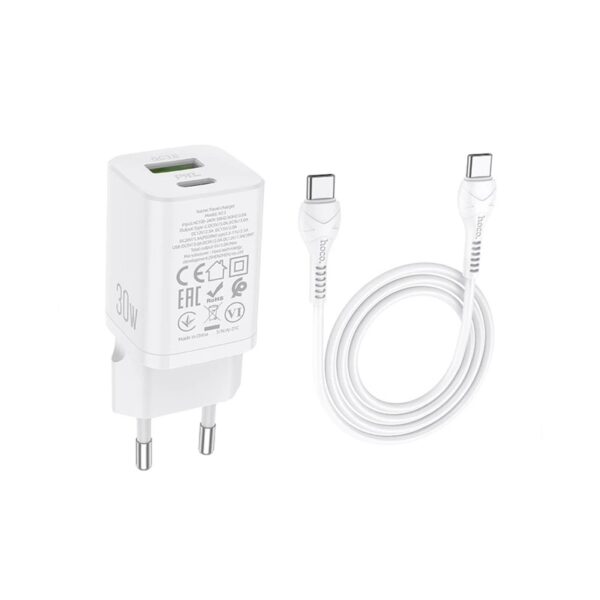 آداپتور و کابل برند هوکو مدل N13 PD 30W+QC3.0 - Image 2