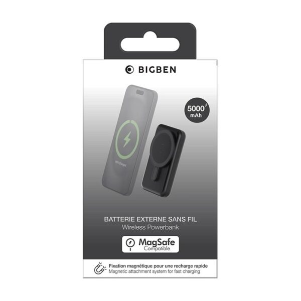 پاوربانک مغناطیسی 5000 میلی‌آمپر بیگ بِن مدل MS10WPB5000MAH - Image 3